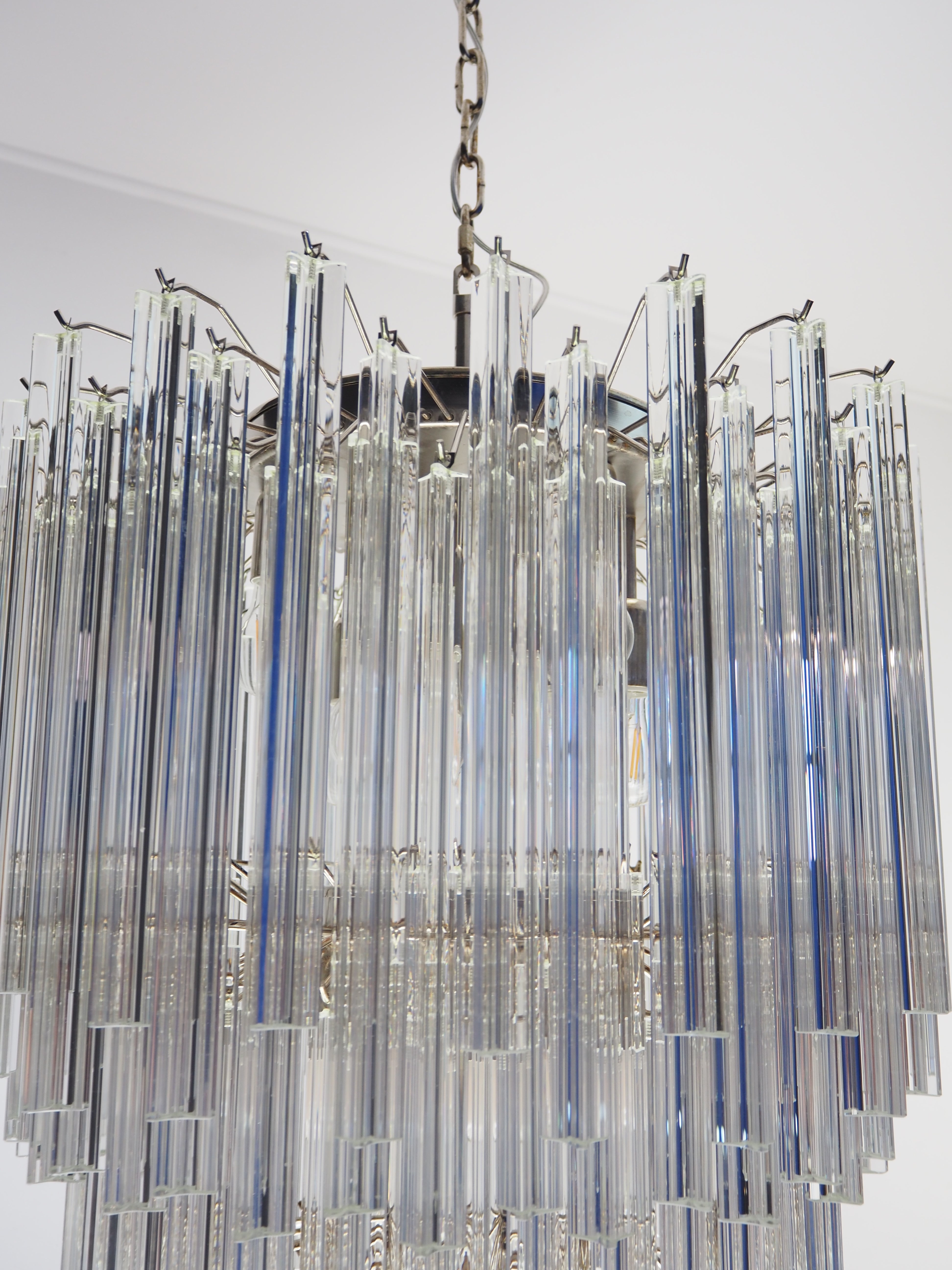 Murano Chandelier – 187 Clear Prism Glass – detail 4 – Murano Classics