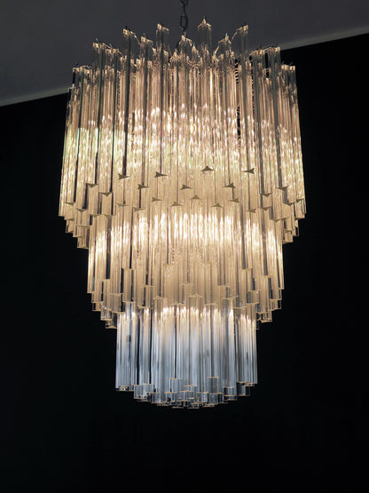 Murano Chandelier | 187 Clear Prism glass