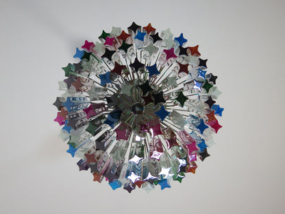 Murano Chandelier | 107 Multicolored Prism Glasses