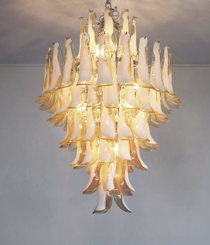 Murano Chandelier | 85 Caramel colored pine cone glasses