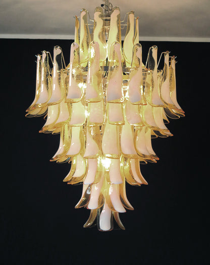 Murano Chandelier | 85 Caramel colored pine cone glasses