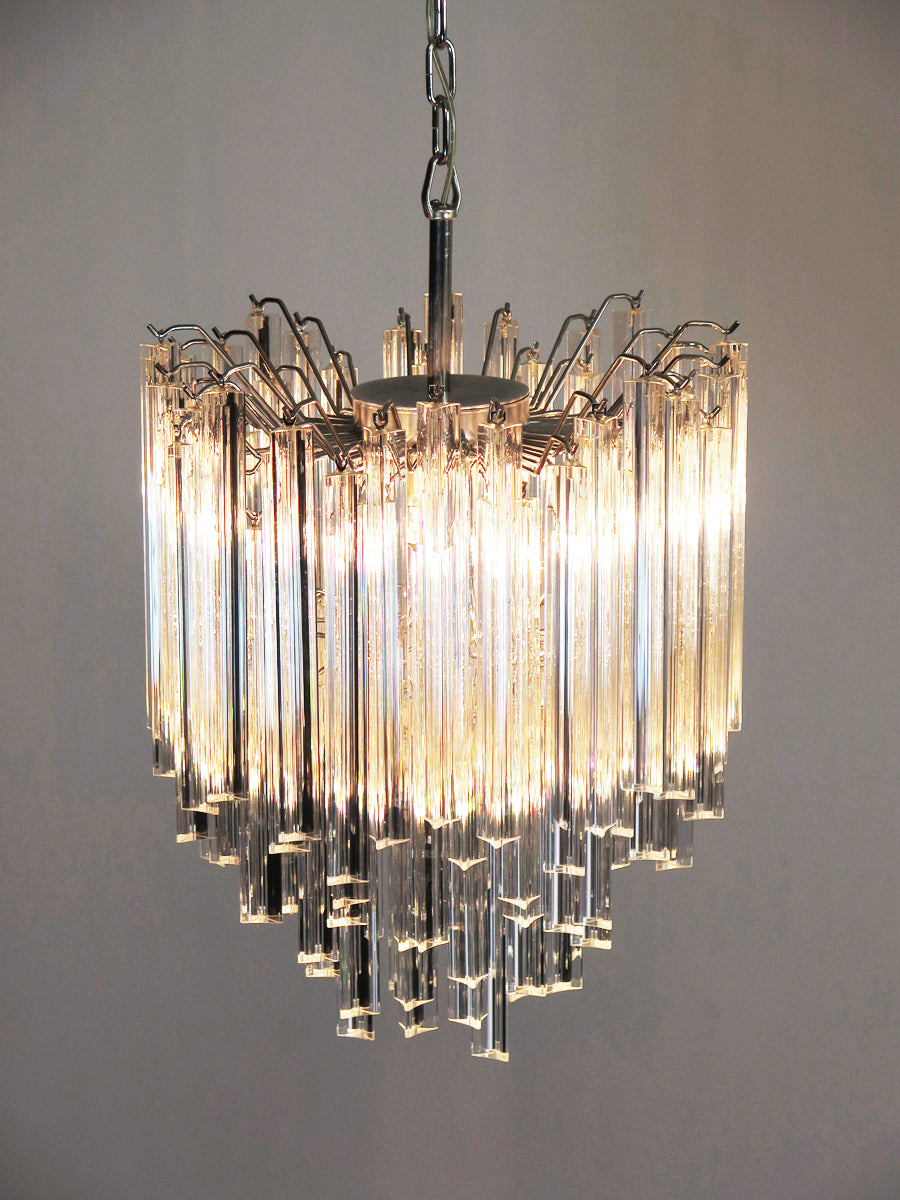 Lampadario Murano – 92 Vetri a Prismi Trasparenti – dettaglio 6 – Murano Classics