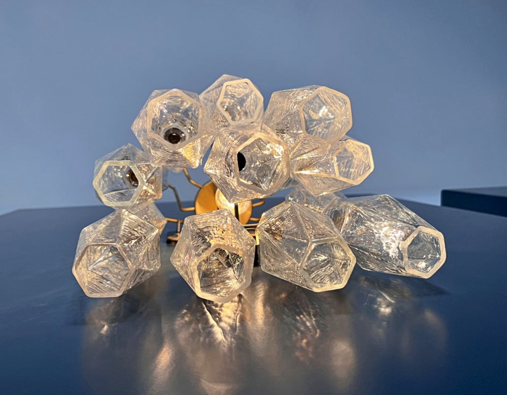 Murano Vegglampe – 16 Iris Poliedriglass – 2 stk – detalj 1 – Murano Classics