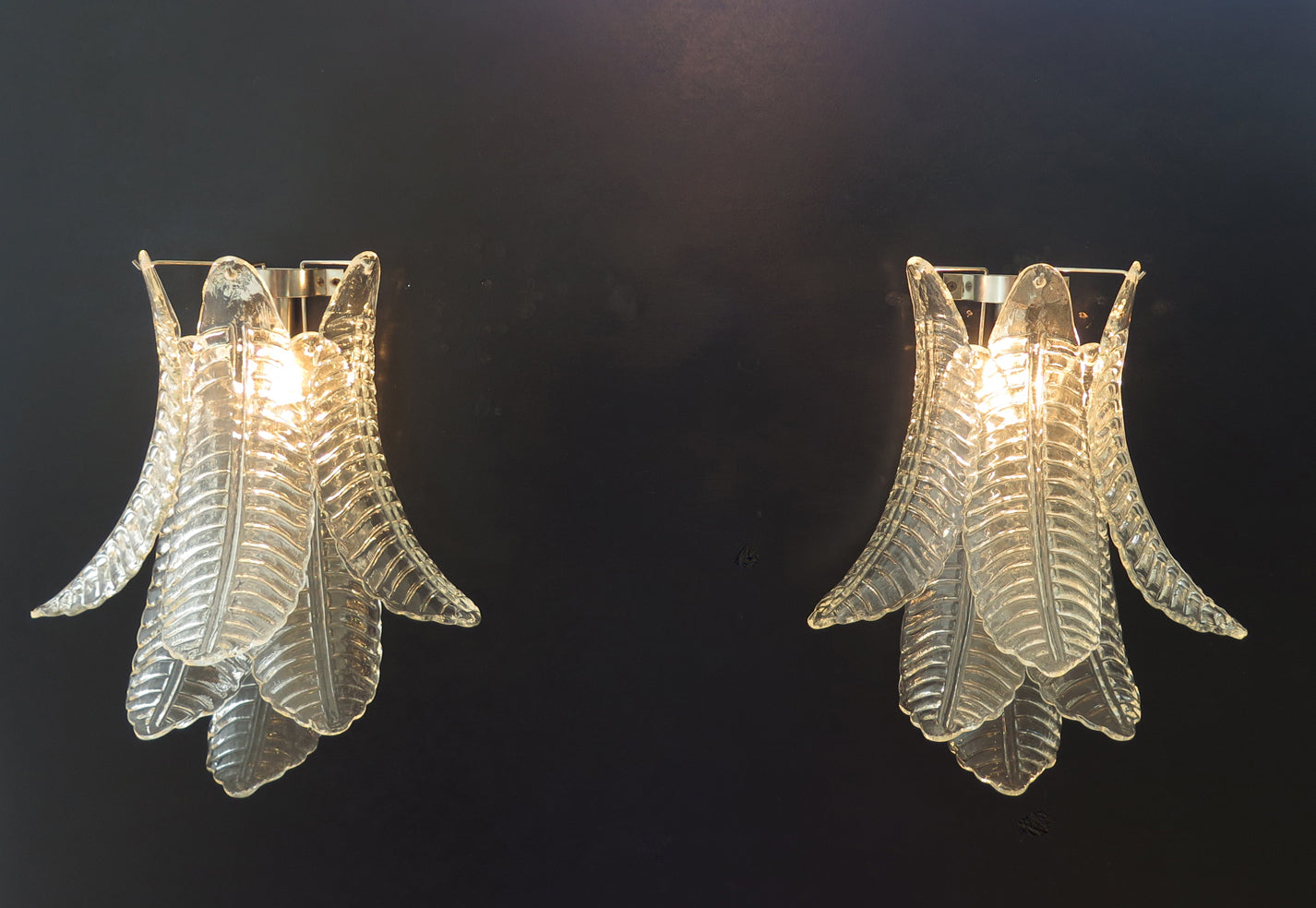 Murano Wandlamp – 6 Helder Felciglas – Set van 2 – detail 5 – Murano Classics