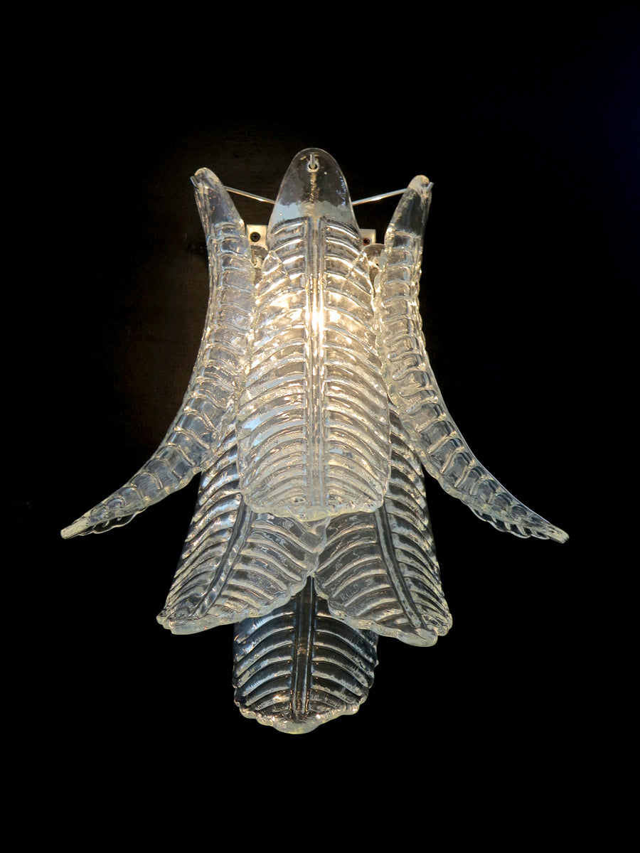 Murano Wandlamp – 6 Helder Felciglas – Set van 2 – detail 3 – Murano Classics
