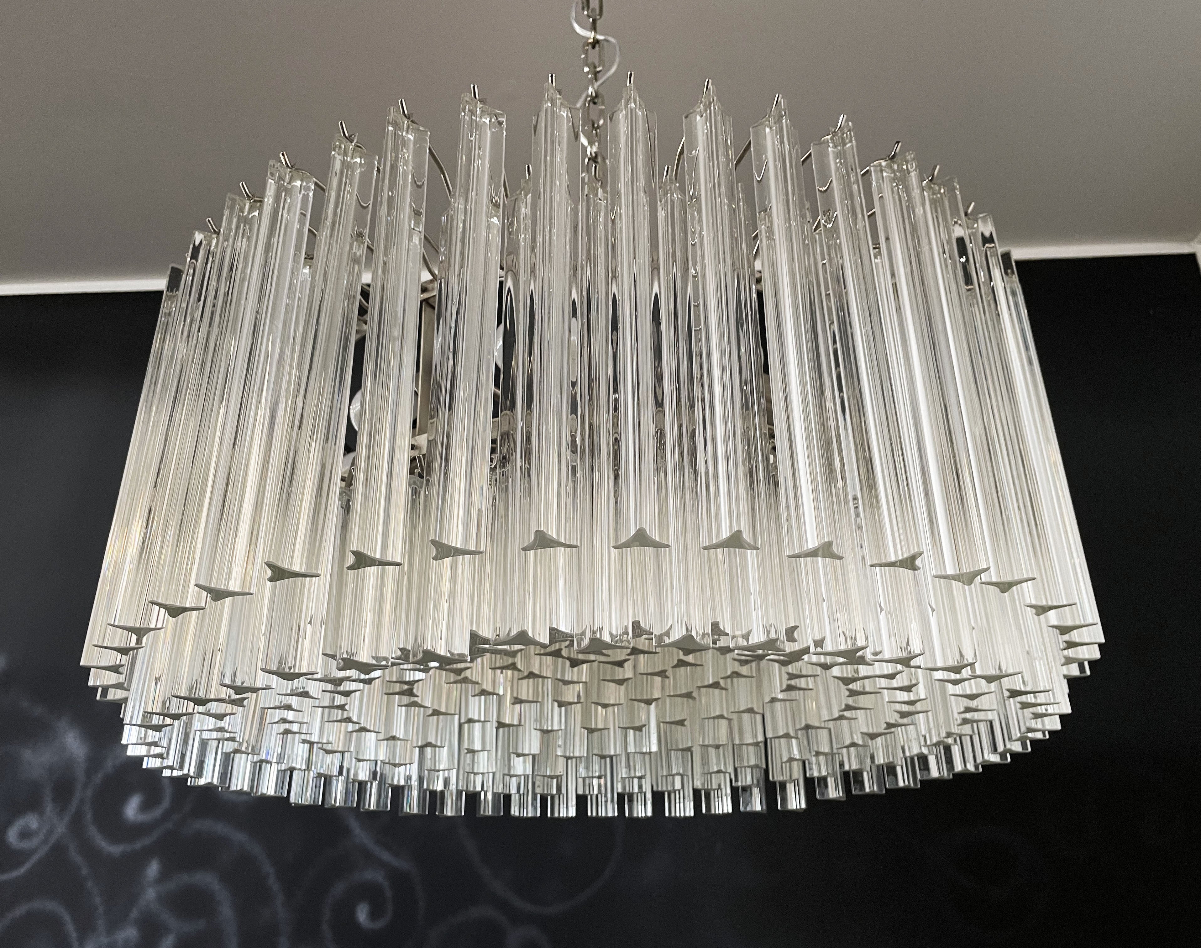 Lampadario Murano – 265 Vetri a Prismi Trasparenti – dettaglio 9 – Murano Classics