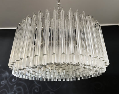 Murano Chandelier | 265 Clear Prism glass