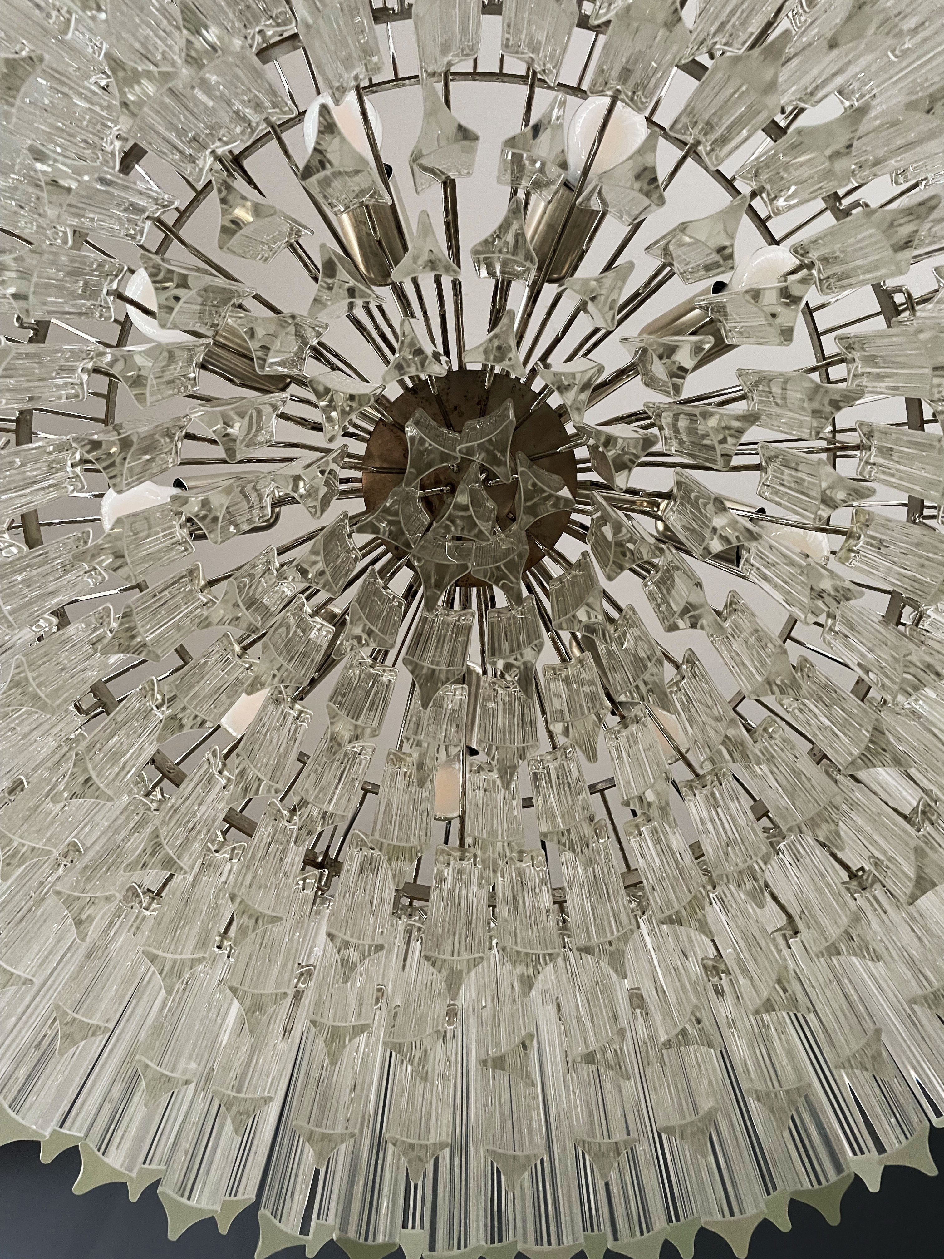 Lampadario Murano – 265 Vetri a Prismi Trasparenti – dettaglio 5 – Murano Classics