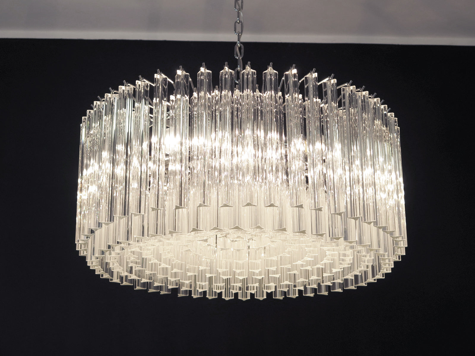 Lampadario Murano – 265 Vetri a Prismi Trasparenti – dettaglio 8 – Murano Classics