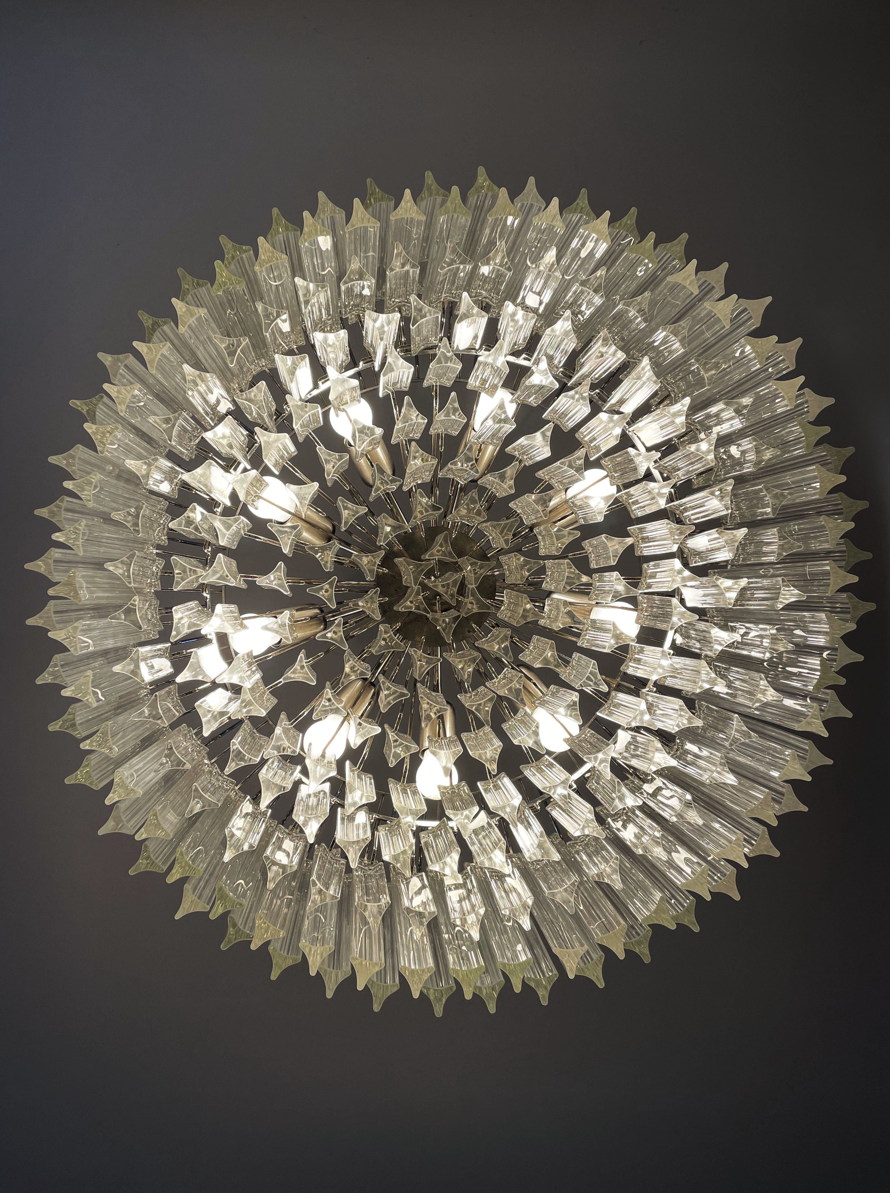 Murano Chandelier – 265 Clear Prism Glass – detail 1 – Murano Classics