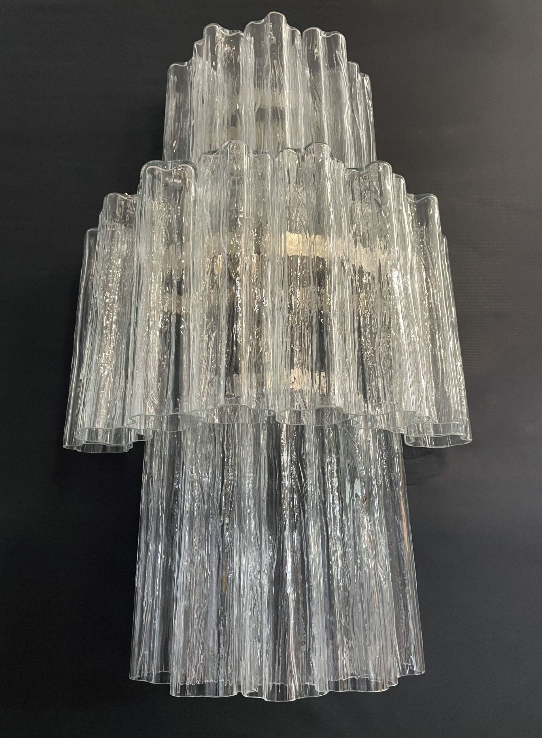 Murano Wandlamp – 18 Helder Prismaglas – Set van 2 – detail 3 – Murano Classics