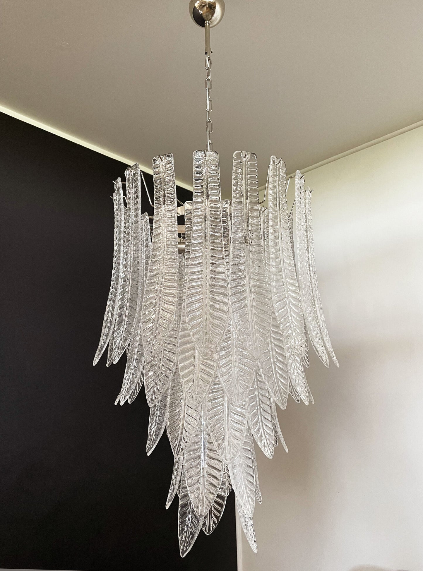 Murano Lysekrone | 52 Klare Felciglass