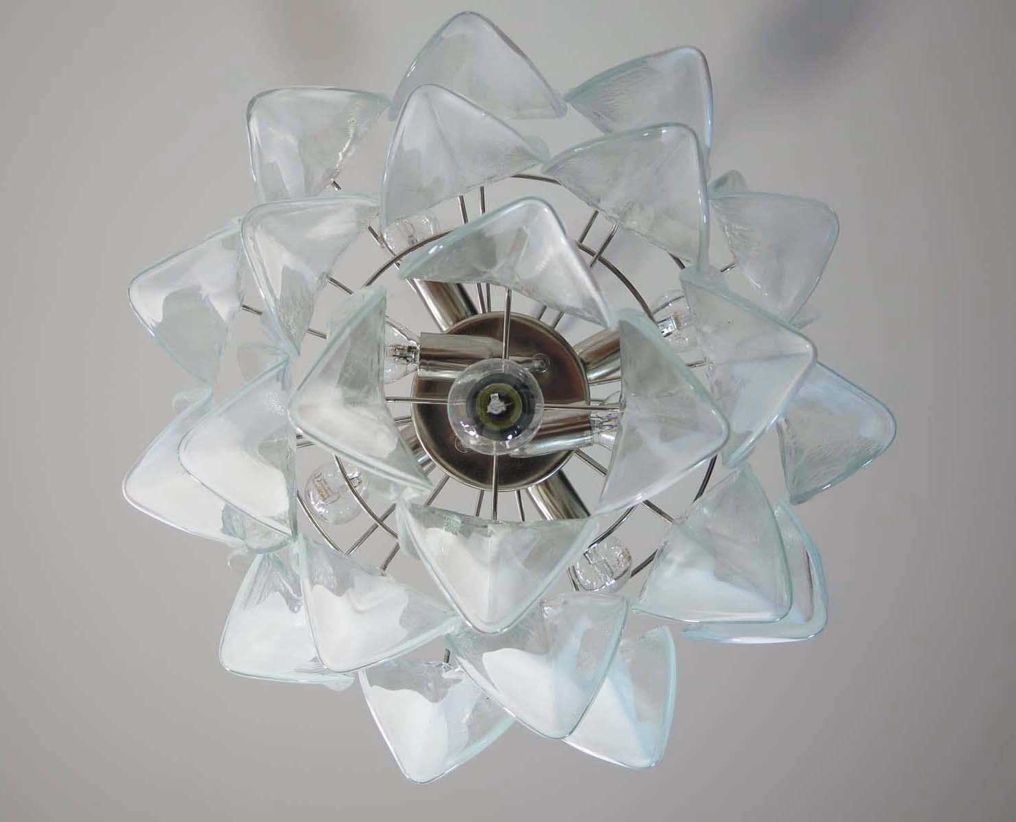 Murano Lysekrone | 23 Klare Rondiniglass