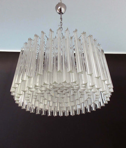 Murano Chandelier | 163 Clear Prism glass