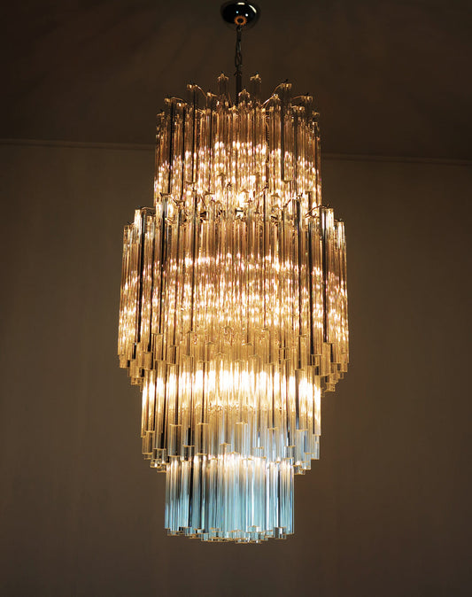 Murano Chandelier | 242 Clear Prism glass