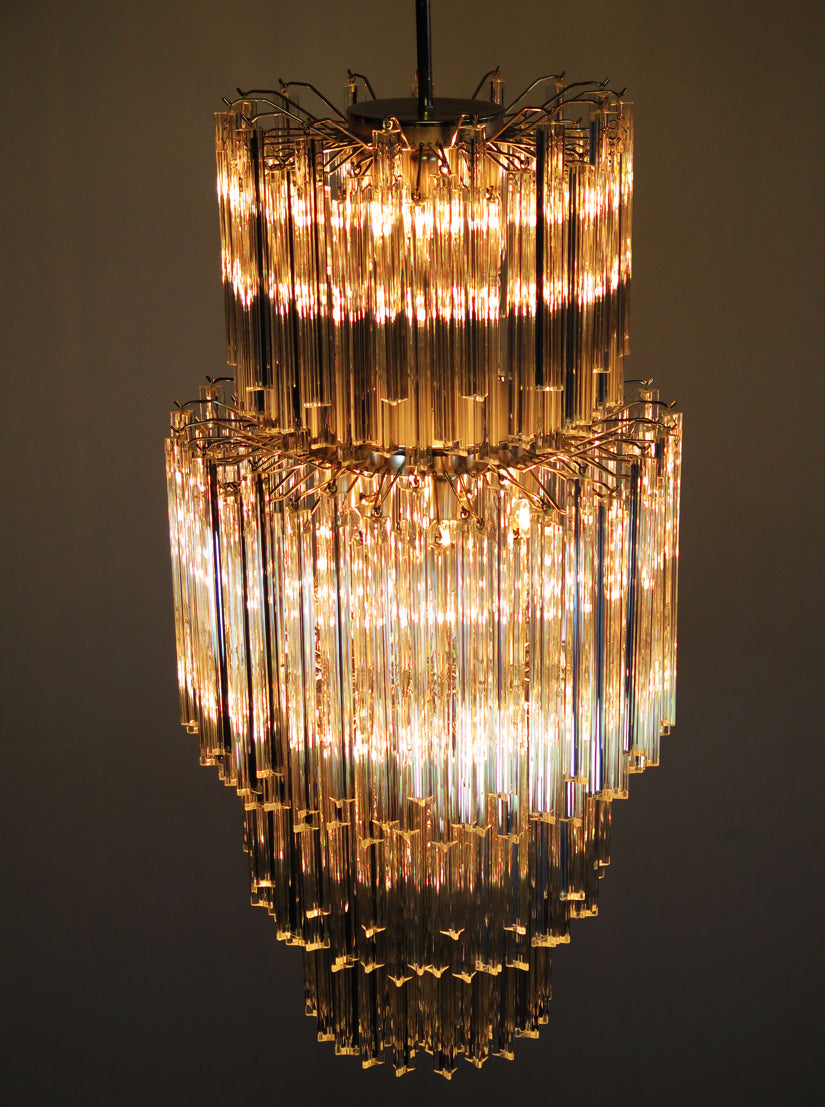 Murano Chandelier – 242 Clear Prism Glass – detail 5 – Murano Classics