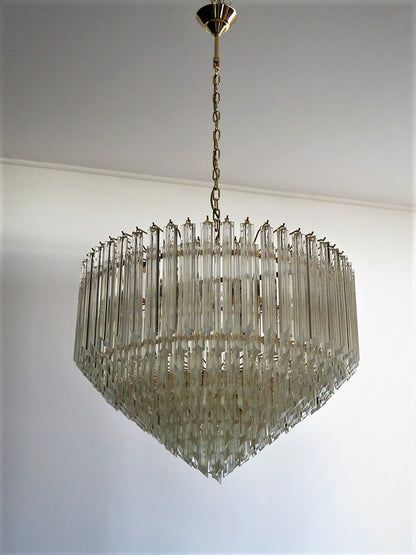 Murano Chandelier | 265 Clear Prism glass