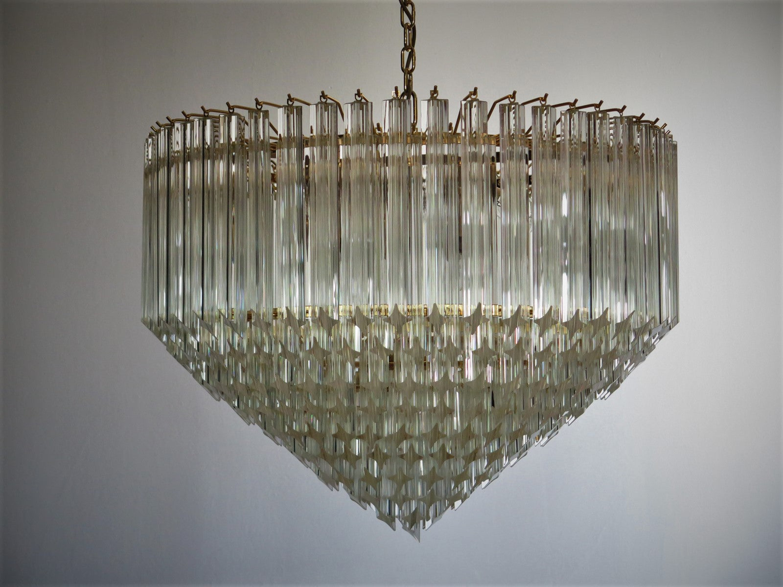 Murano Chandelier – 265 Clear Prism Glass – Murano Classics