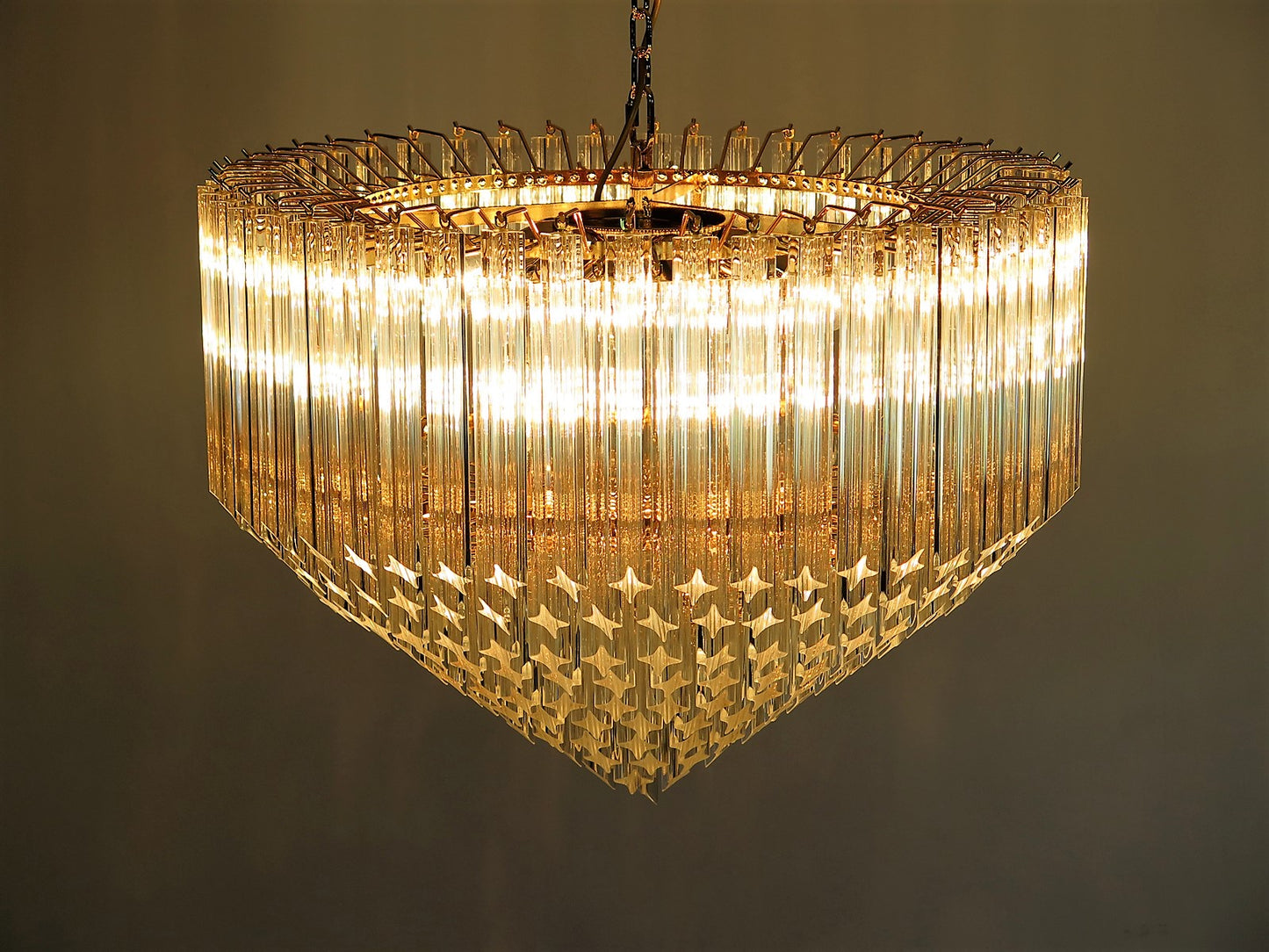 Murano Chandelier | 265 Clear Prism glass