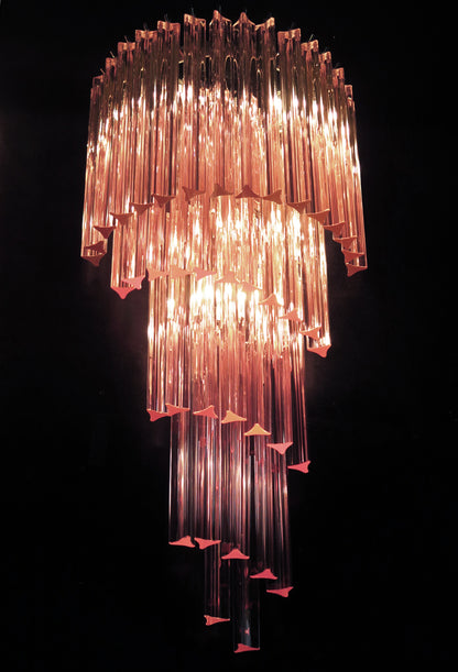 Murano Vegglampe | 41 Rosa Prismeglass | 1 par