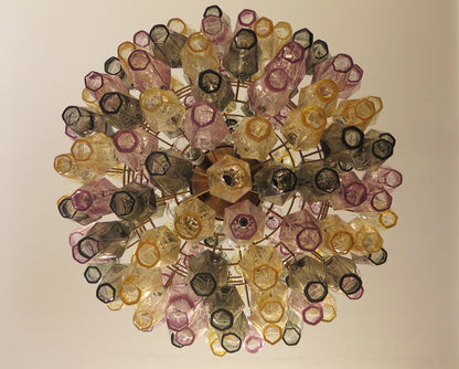 Murano Chandelier | 140 Multi-coloured polyhedral glasses