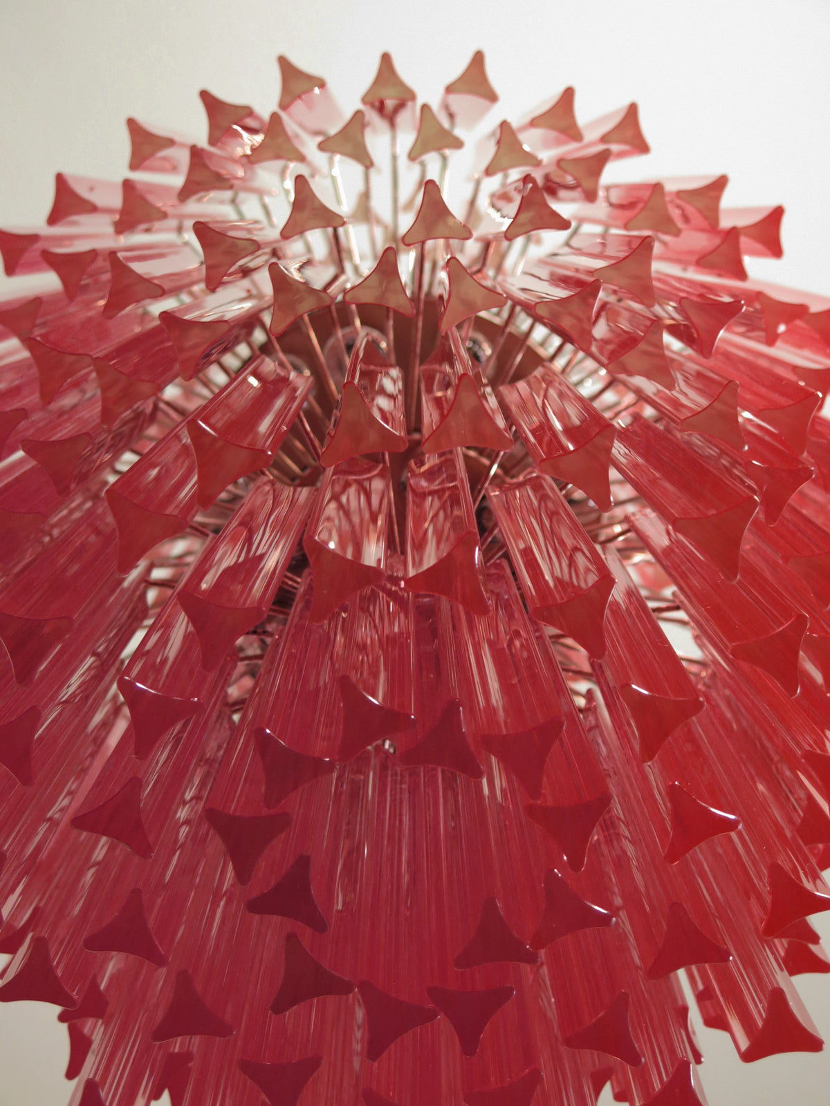 Murano Kronleuchter – 242 Rosa Prismenglas – Detail 3 – Murano Classics