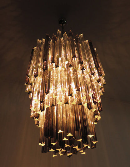 Murano Chandelier | 184 Multicolored Prism Glasses