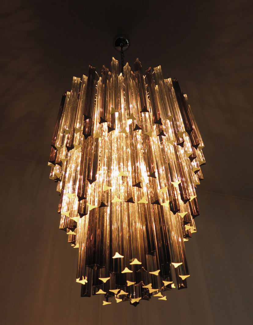 Lampadario Murano – 184 Vetri a Prismi Multicolore – Murano Classics