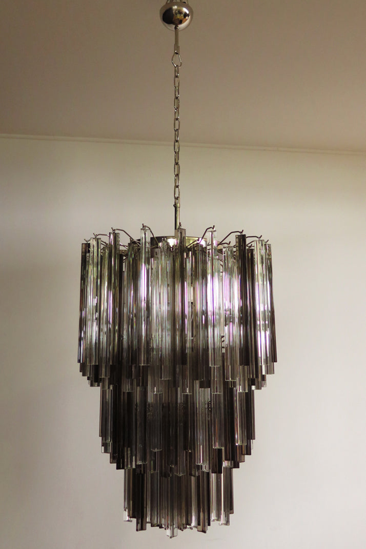 Murano Chandelier – 184 Multicoloured Prism Glass – detail 2 – Murano Classics