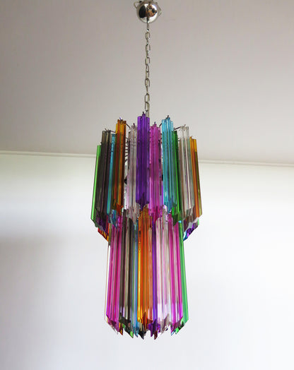 Murano Chandelier | 46 Multicolored Prism Glasses