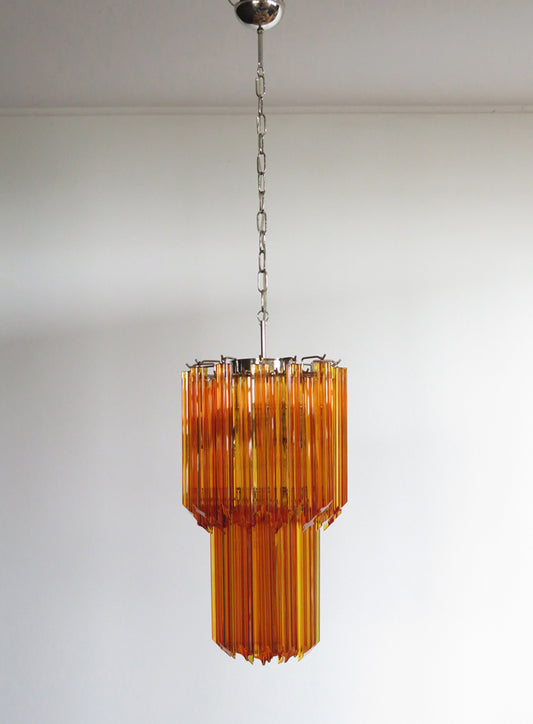 Murano Chandelier | 46 Yellow Prism glasses