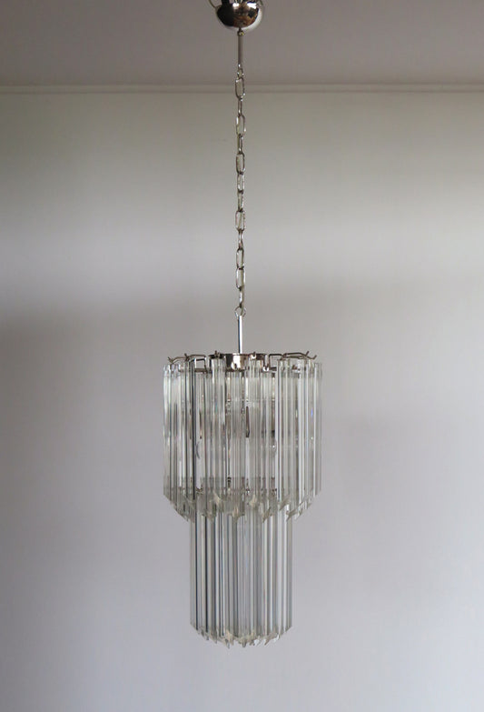 Murano Chandelier | 46 Clear Prism glass