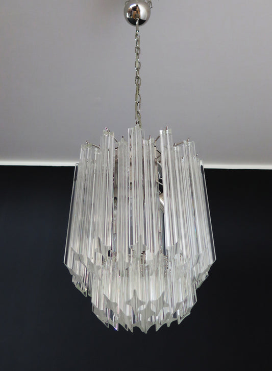 Murano Chandelier | 47 Clear Prism glass