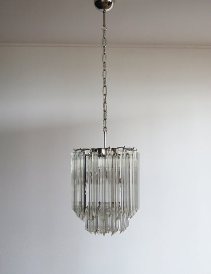 Murano Chandelier | 47 Clear Prism glass