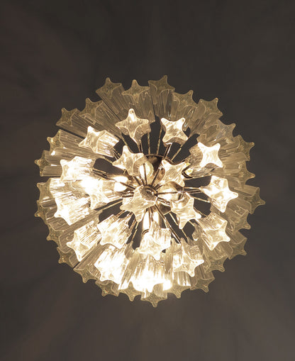 Murano Chandelier | 47 Clear Prism glass