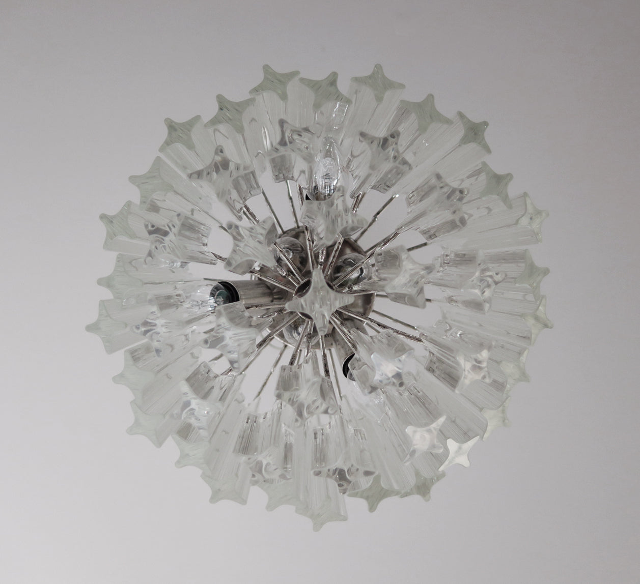 Murano Chandelier | 47 Clear Prism glass