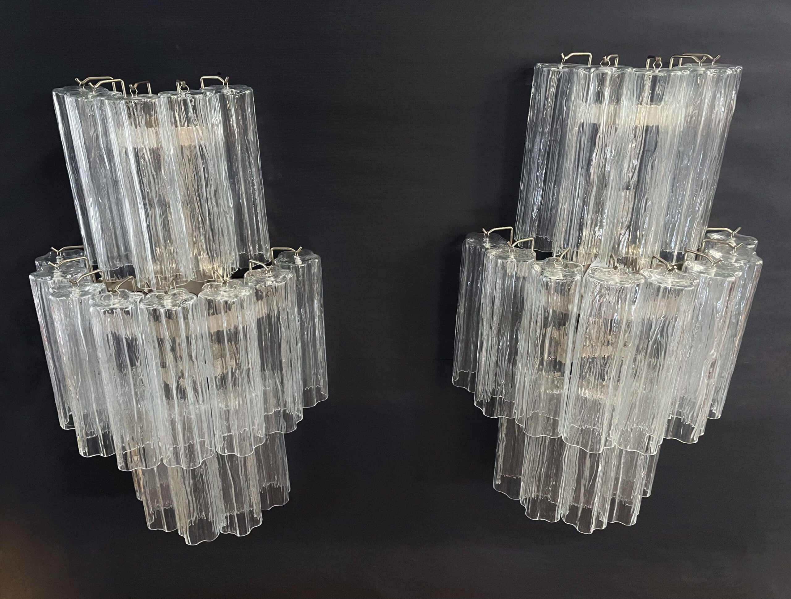 Murano Wandlamp – 18 Helder Prismaglas – Set van 2 – detail 4 – Murano Classics