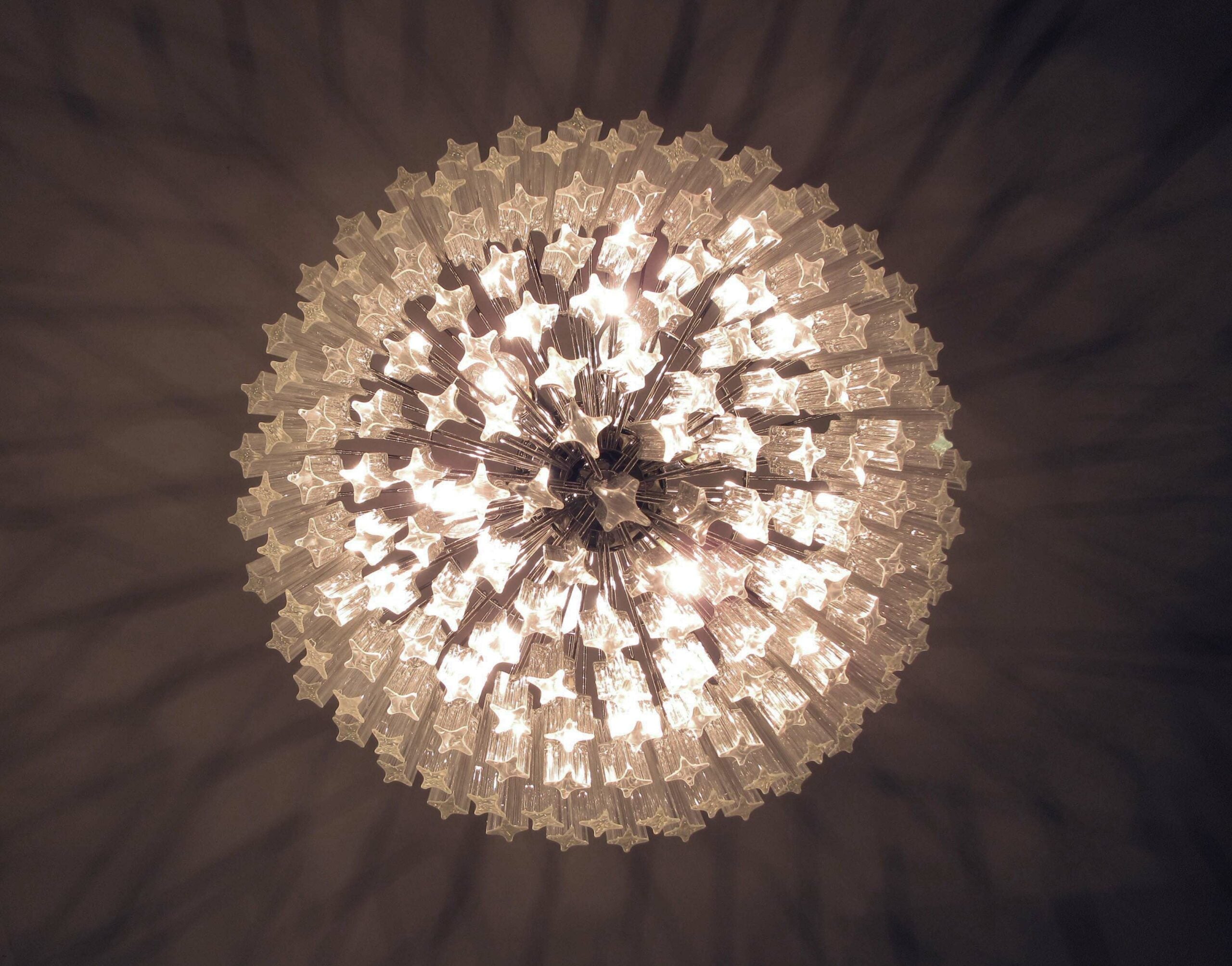 Murano Chandelier – 163 Clear Prism Glass – detail 10 – Murano Classics