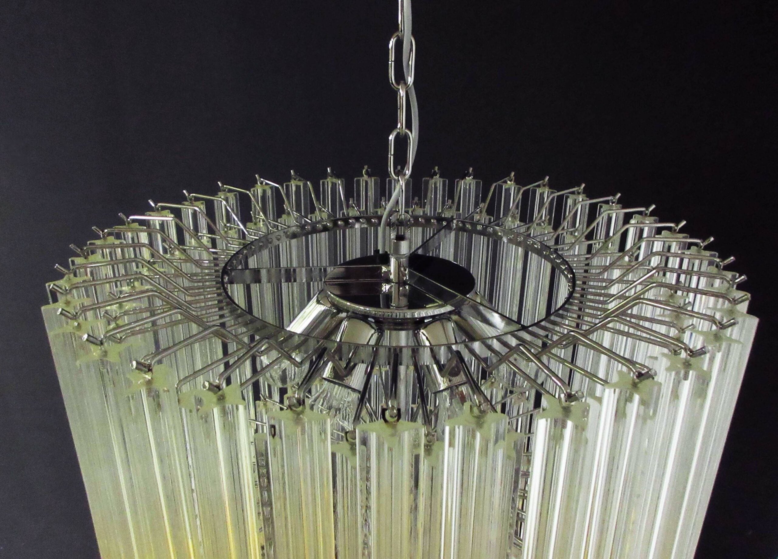 Murano Chandelier – 163 Clear Prism Glass – detail 2 – Murano Classics
