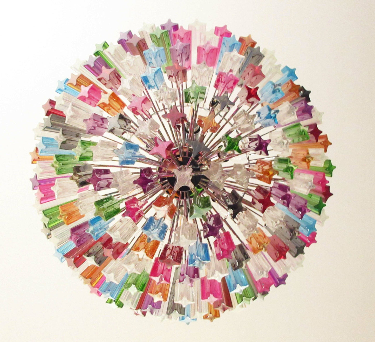 Murano Chandelier | 163 Multicolored Prism Glasses