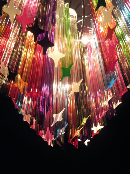 Murano Chandelier | 200 Multicolored Prism Glasses