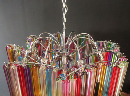 Murano Chandelier | 200 Multicolored Prism Glasses