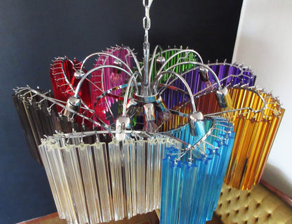 Murano Chandelier | 200 Multicolored Prism Glasses