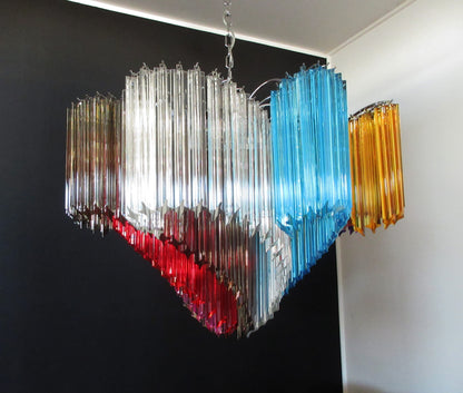 Murano Chandelier | 200 Multicolored Prism Glasses