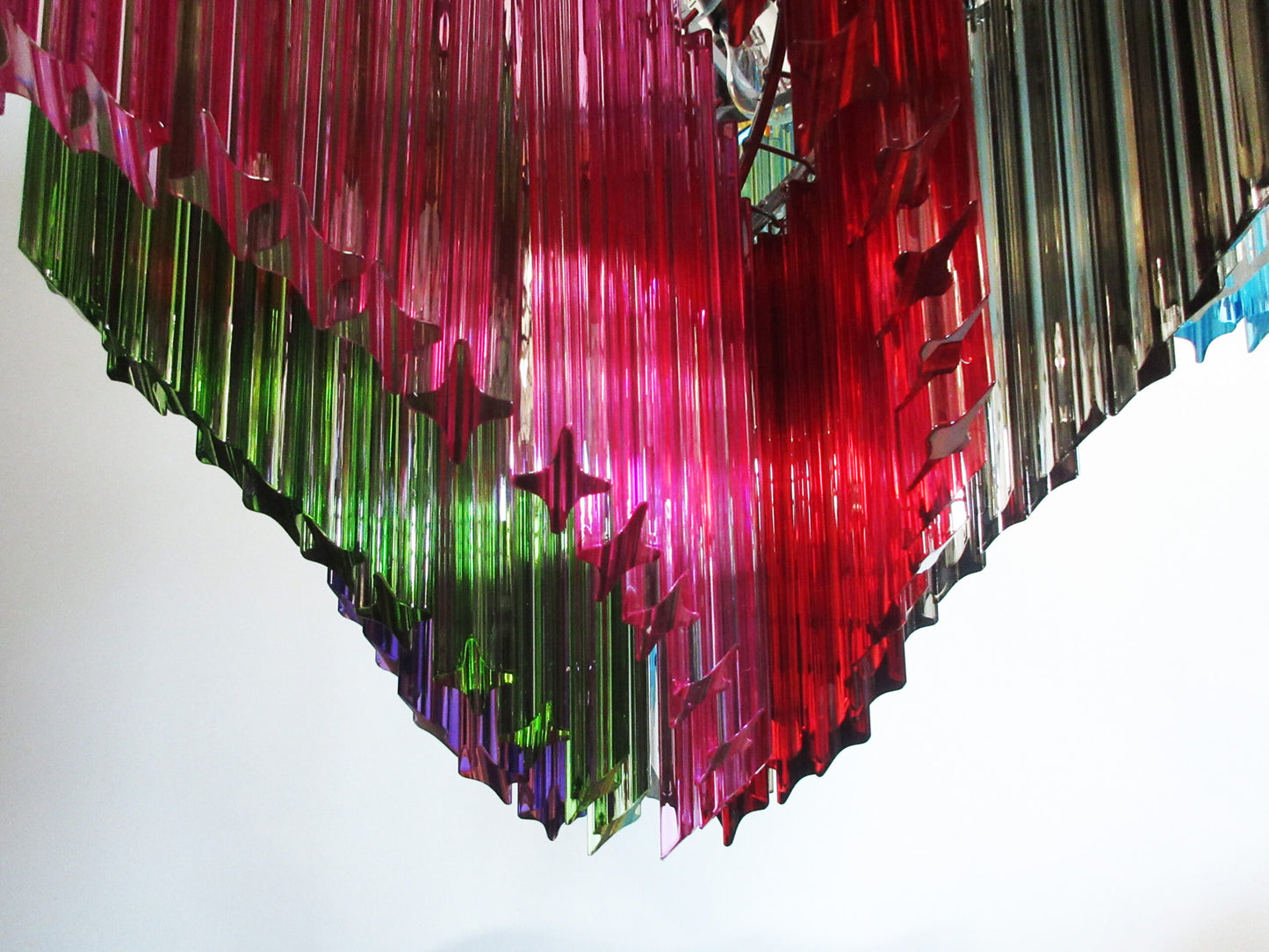 Murano Chandelier | 200 Multicolored Prism Glasses