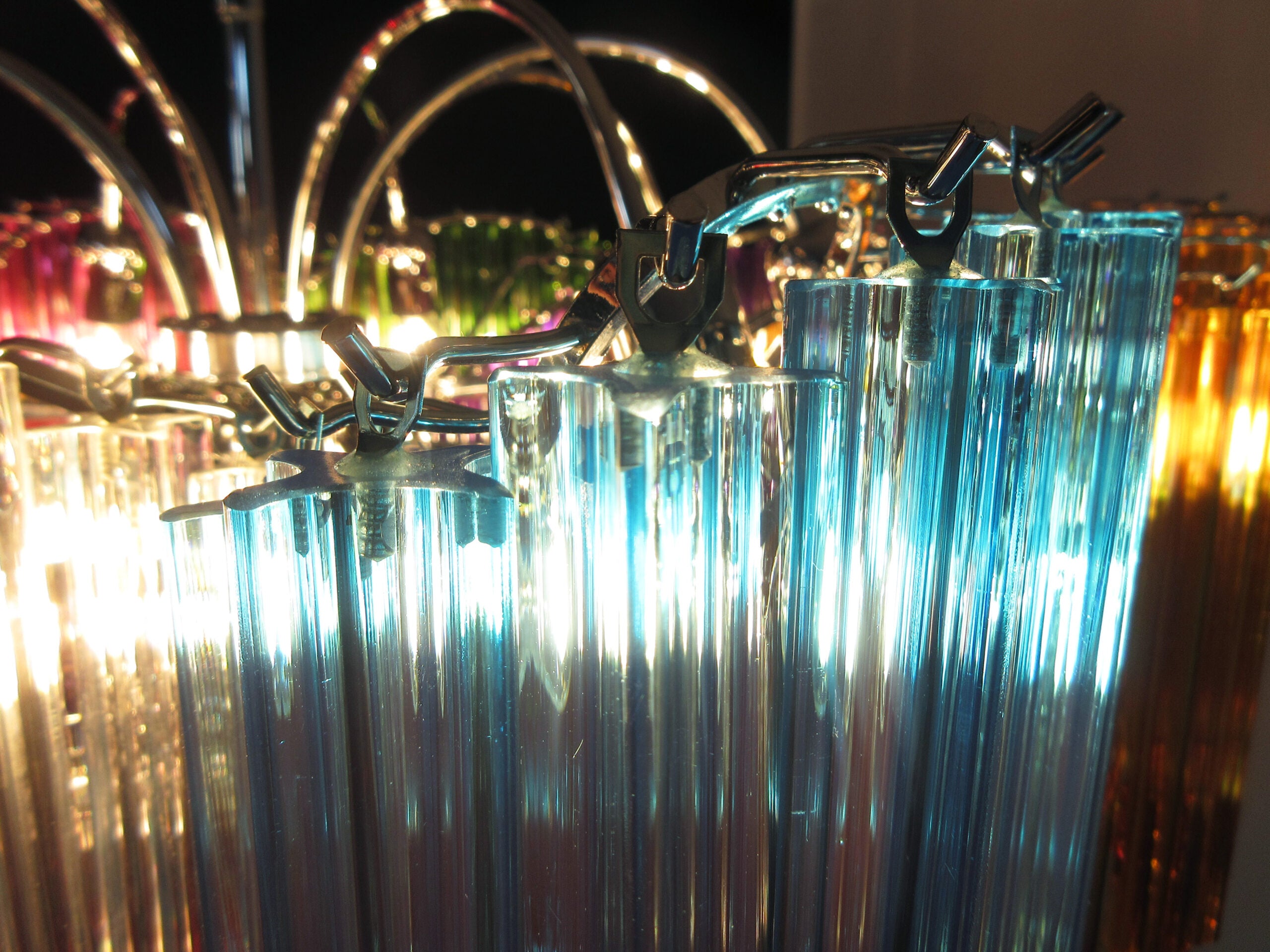 Murano Chandelier | 200 Multicoloured Prism Glass