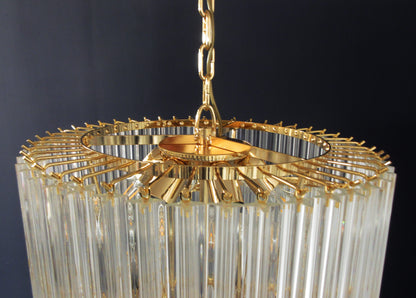 Murano Chandelier | 166 Clear Prism glass