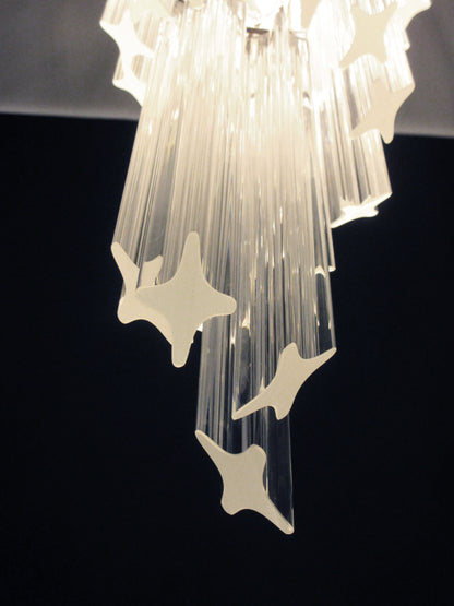 Murano Chandelier | 166 Clear Prism glass