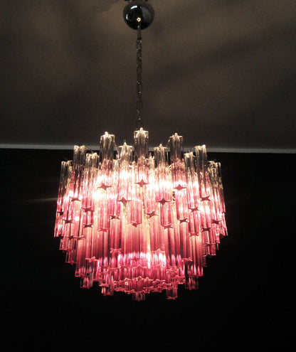 Murano Chandelier | 107 Purple Prismatic glass