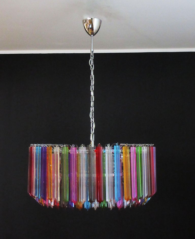 Murano Chandelier – 265 Multicoloured Prism Glass – Murano Classics